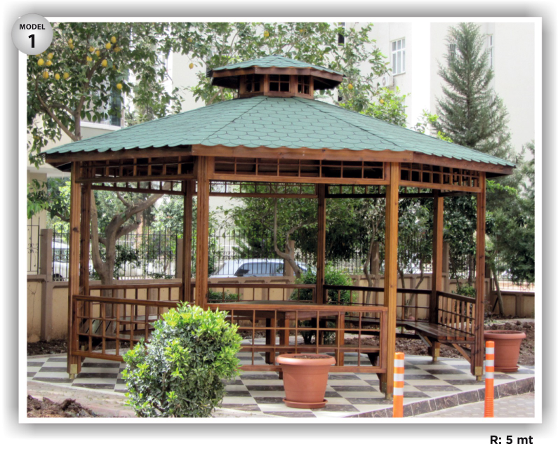 Çokgen Ahşap Kamelyalar