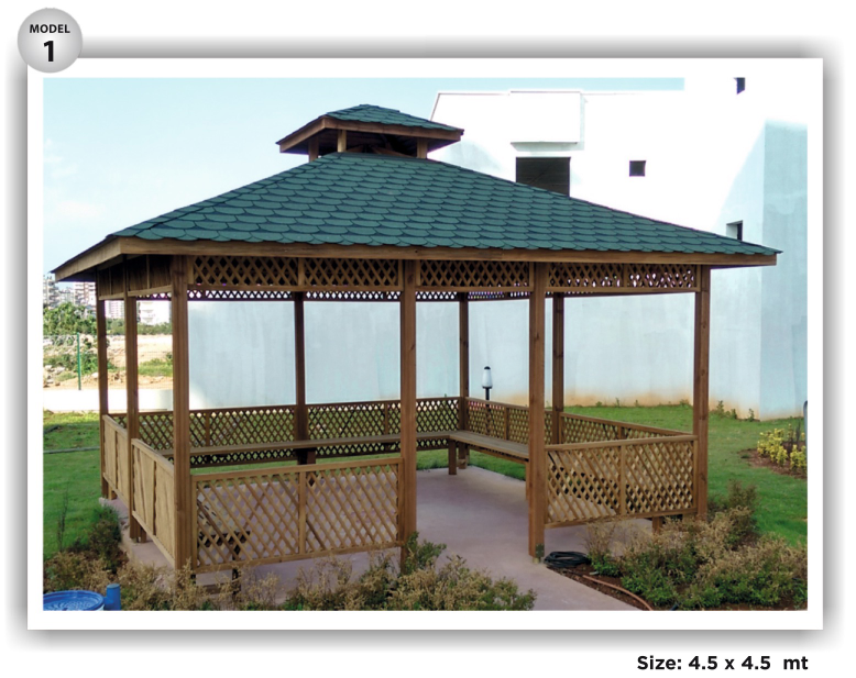 Kare Ahşap Kamelyalar