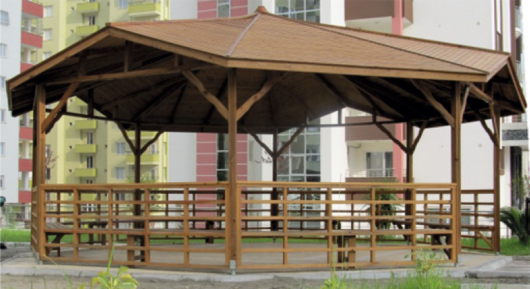 Üstü Kapalı Ahşap Pergolalar